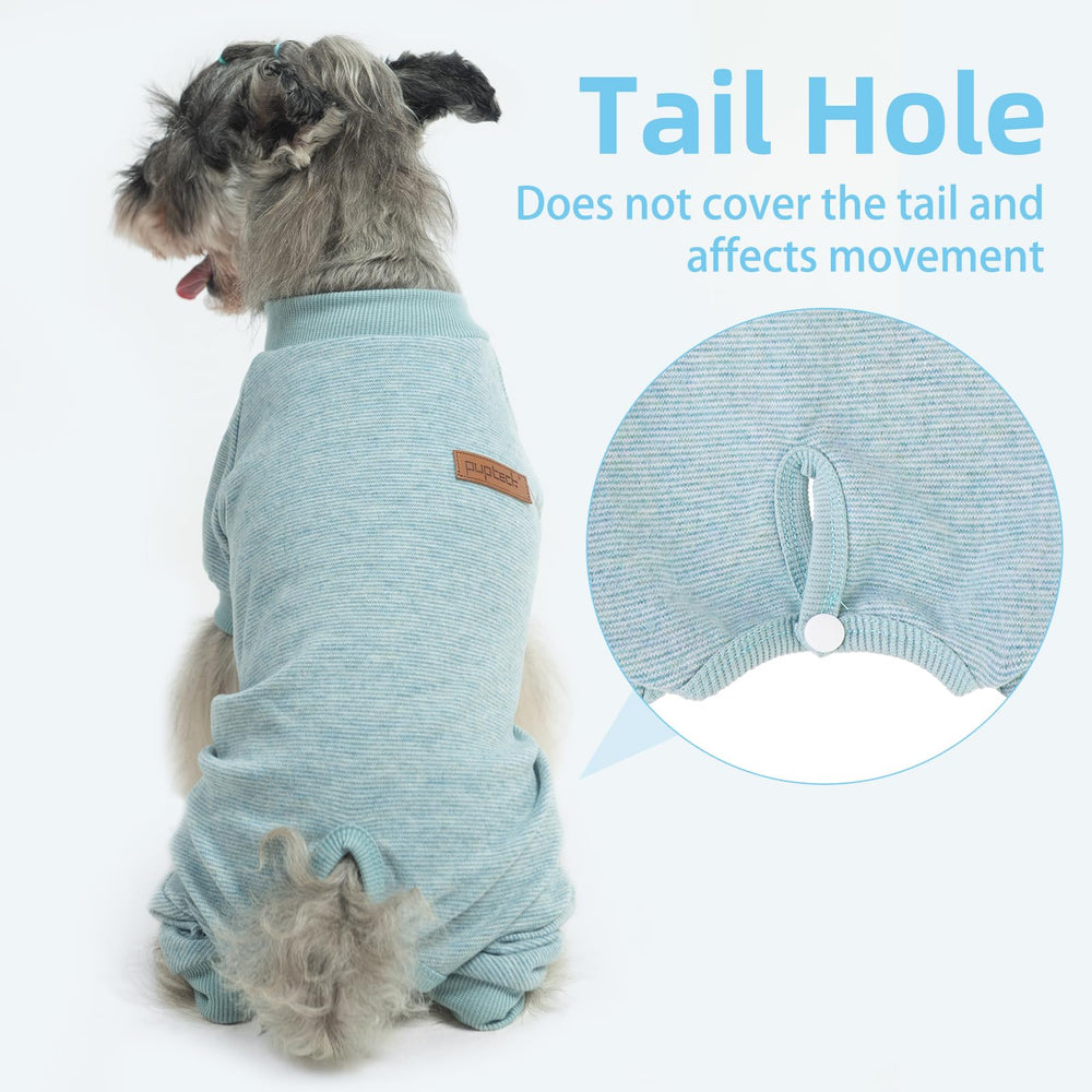 PUPTECK dog pajamas pullover design for easy on/off