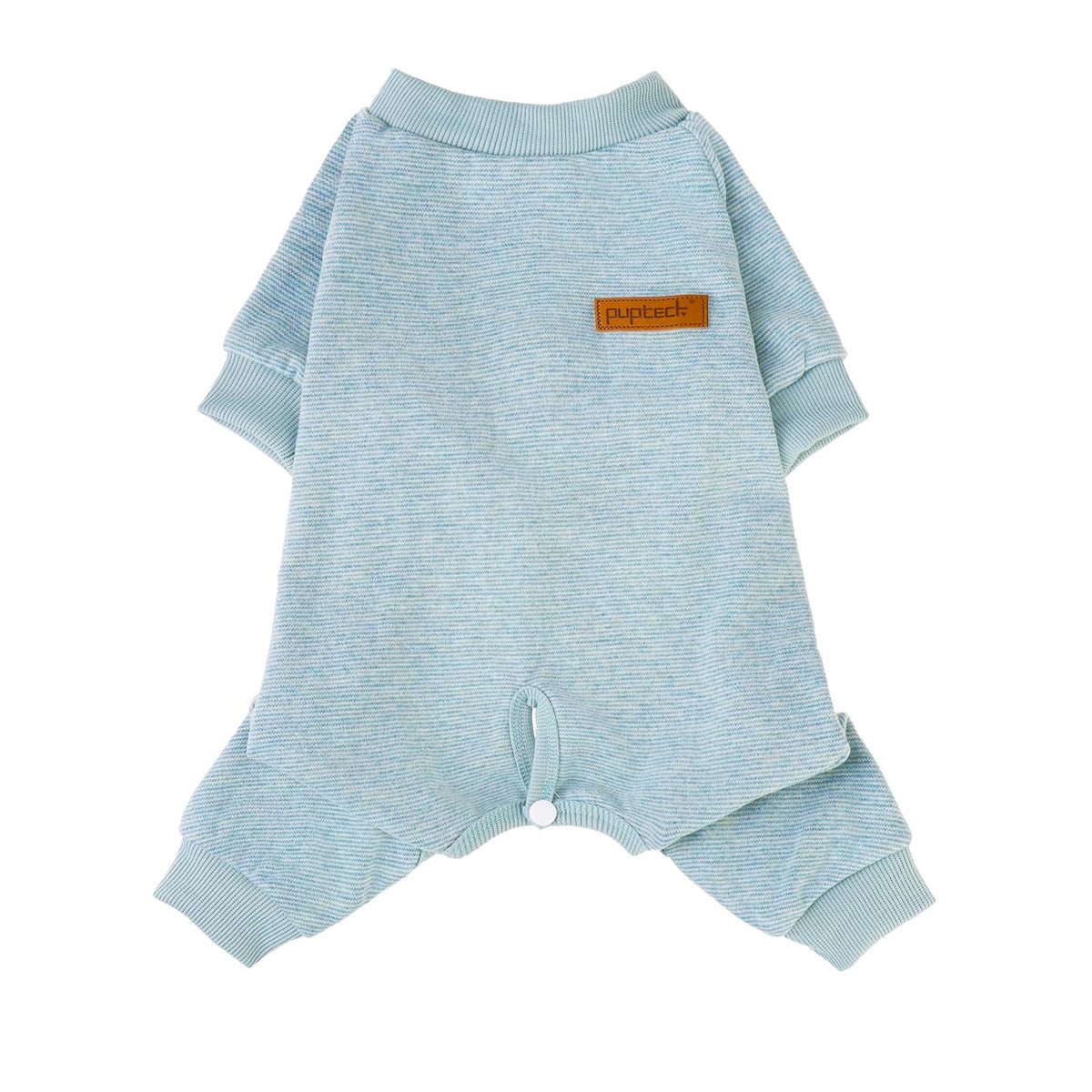 PUPTECK dog pajamas in soft fleece material provide cozy warmth.