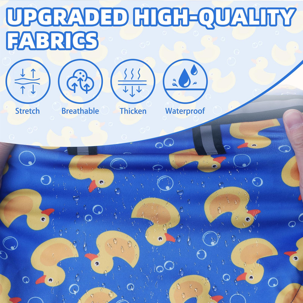 PUPTECK raincoat waterproof coating shields fur from rain.