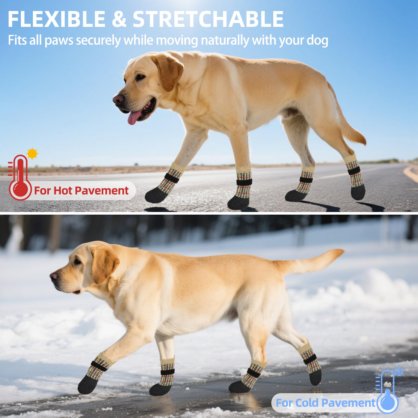 PUPTECK dog shoes adjustable straps securing comfortable, breathable wear.