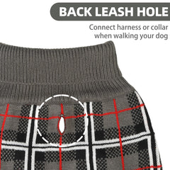 PUPTECK dog sweater pullover neck keeps dog cozy and easy to wear.