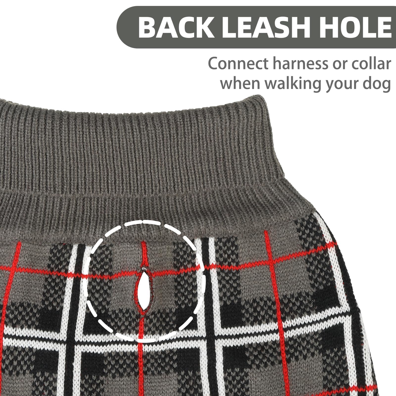 PUPTECK size guide image showing chest girth and back length measurements.