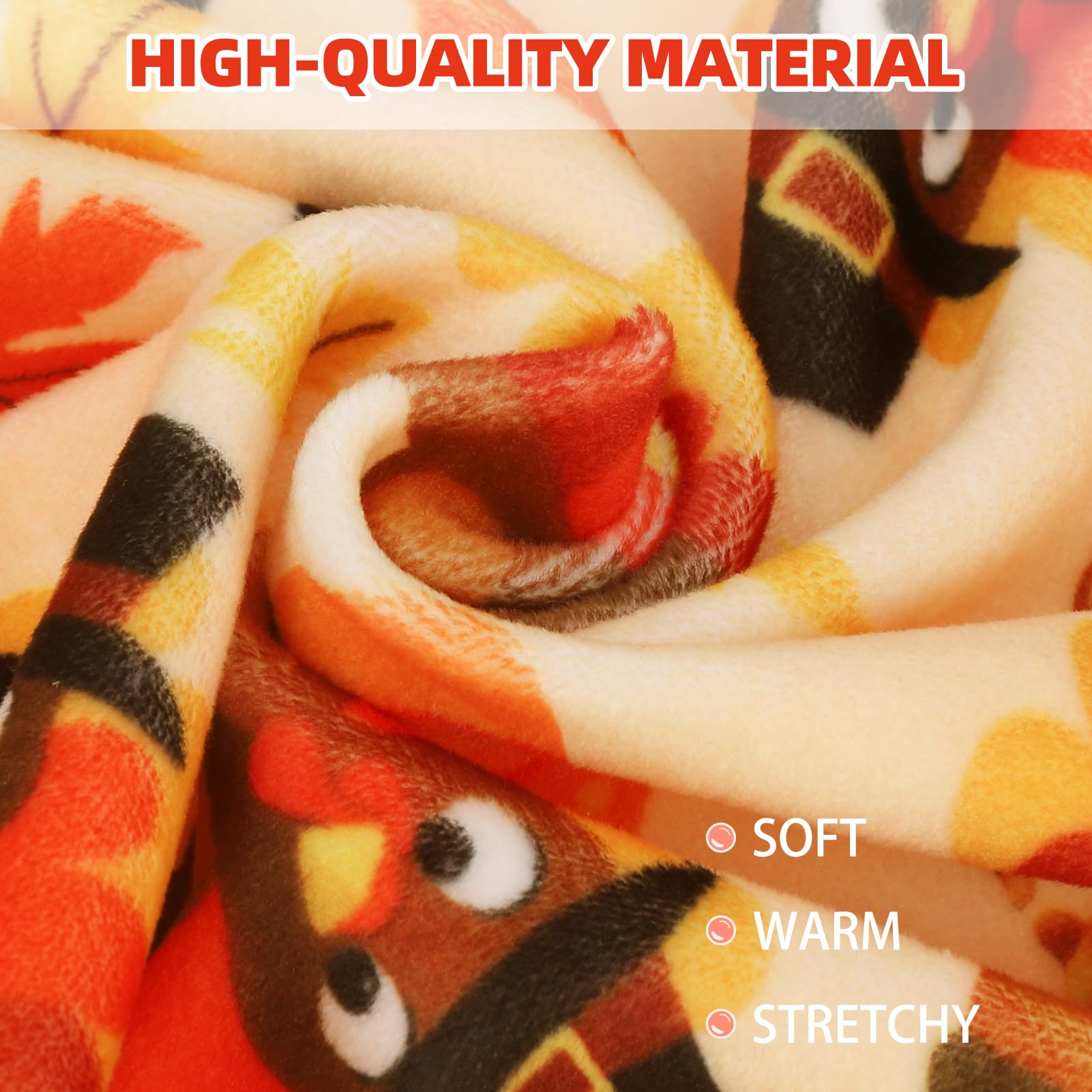 PUPTECK fleece fabric close-up showing polyester-spandex blend