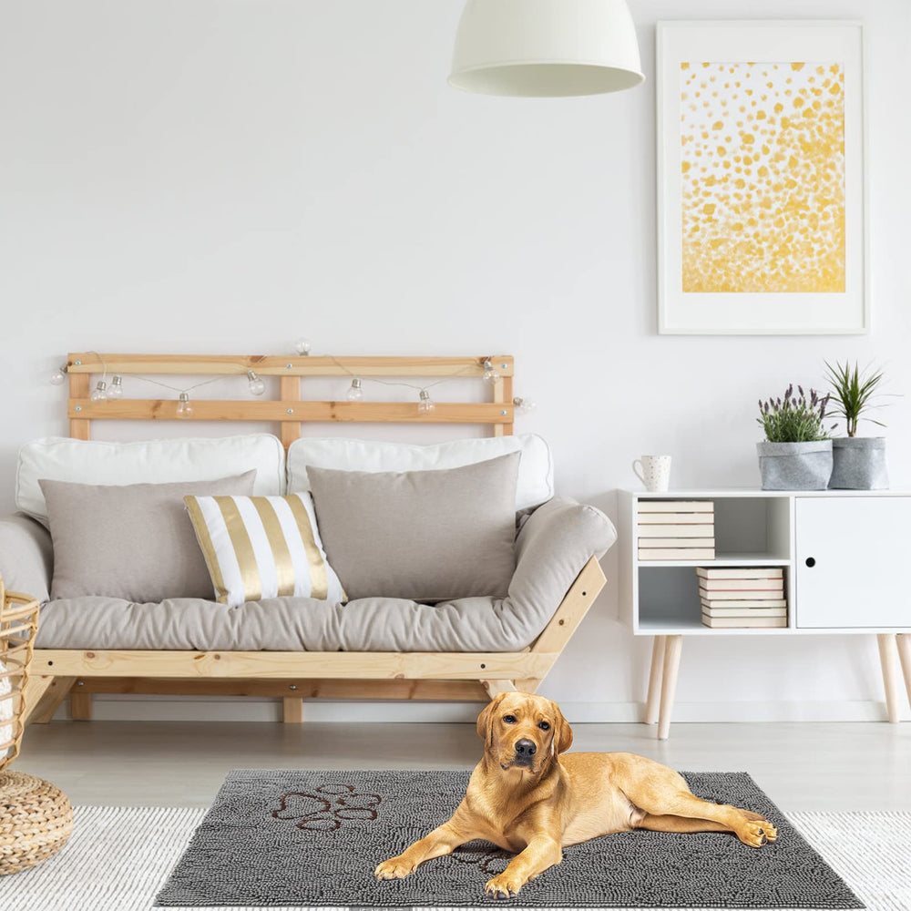 PUPTECK indoor door mat protects floors near entryways.