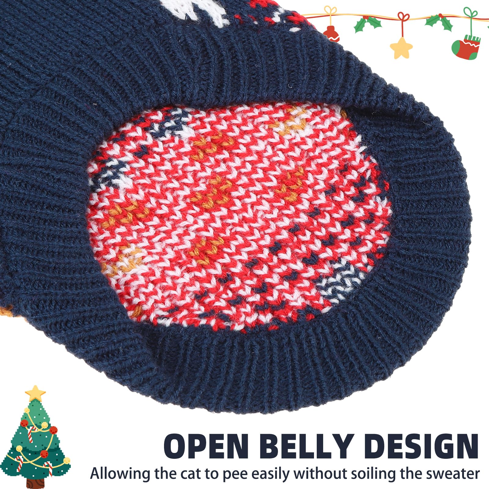 PUPTECK knitwear pattern with snowflakes and reindeer for holiday charm.