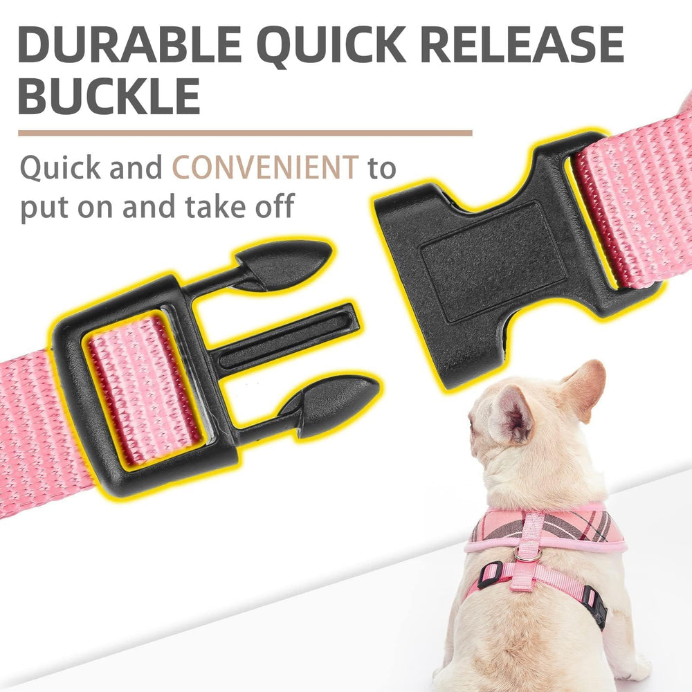 PUPTECK leash pink attachment demonstrates reliable leash connection with D-ring