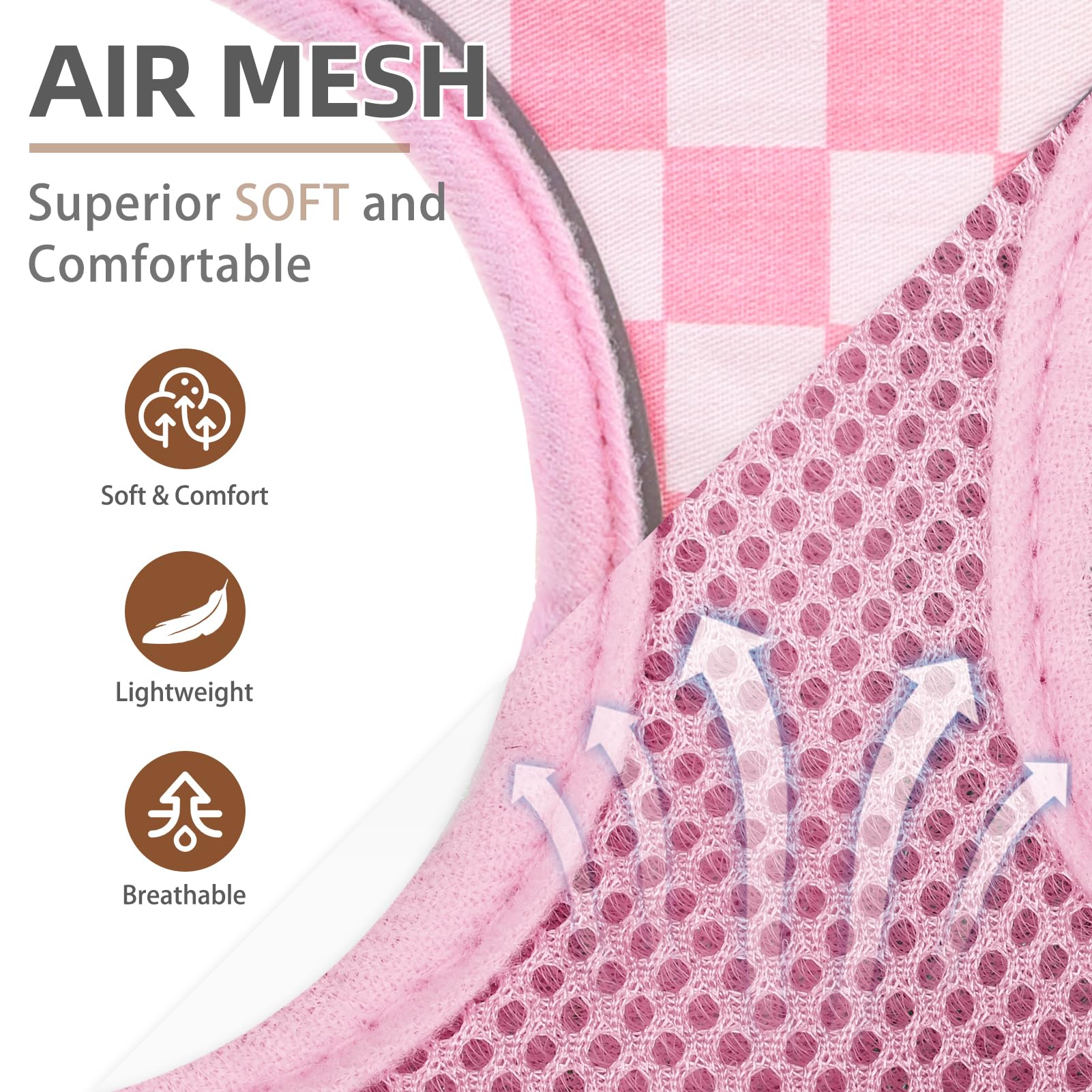 PUPTECK leash set with quick-release buckle for easy on/off