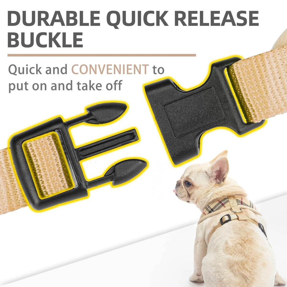 PUPTECK no-pull design with D-ring for secure leash connection