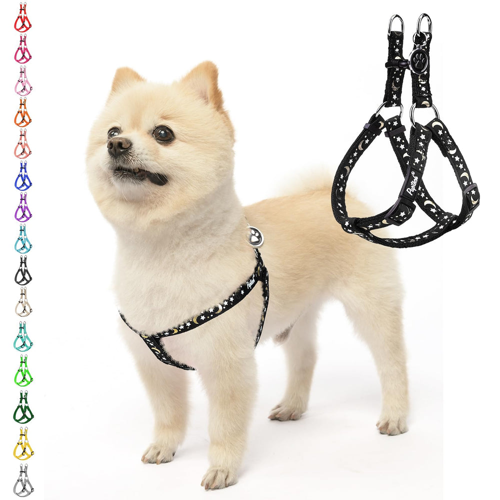 PUPTECK No Pull harness front view with chest-friendly design for walks.
