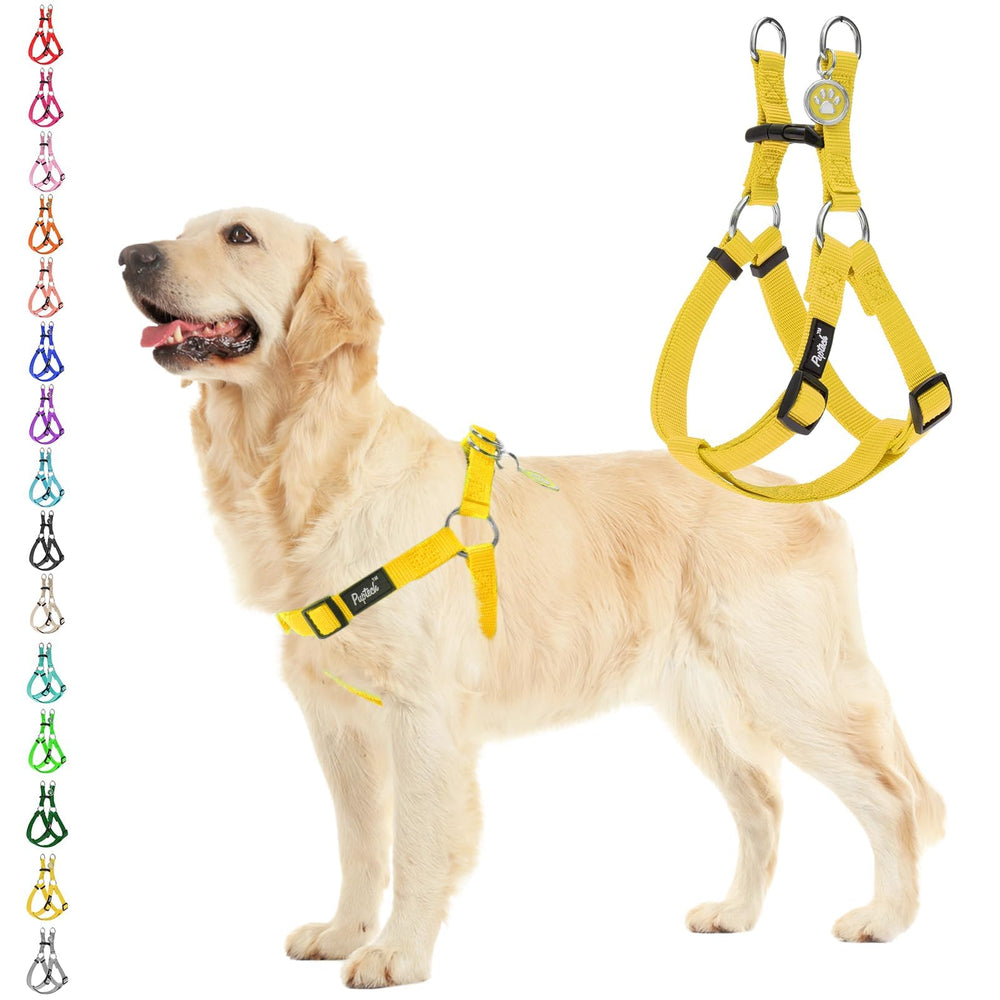 PUPTECK No Pull Harness front view shows secure control during walks