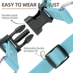 PUPTECK No Pull Harness nylon webbing close-up emphasizing smooth comfort.