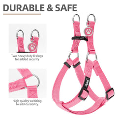 PUPTECK No Pull Harness side view highlighting adjustable straps for a secure fit.