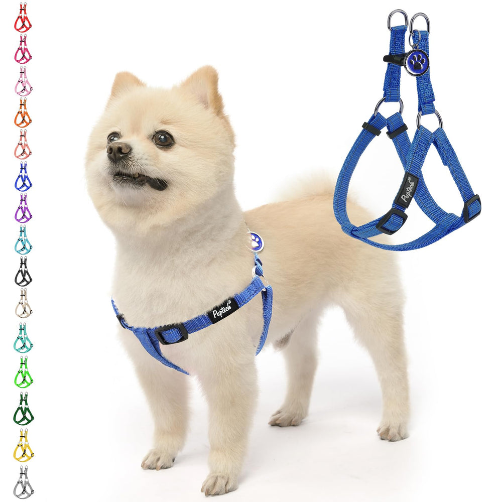 PUPTECK no-pull harness side view for secure control.