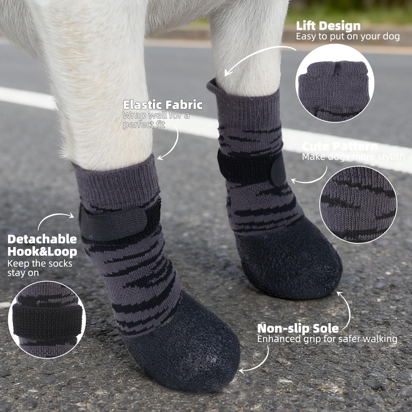 PUPTECK paw protection outdoors shields paws from debris during walks