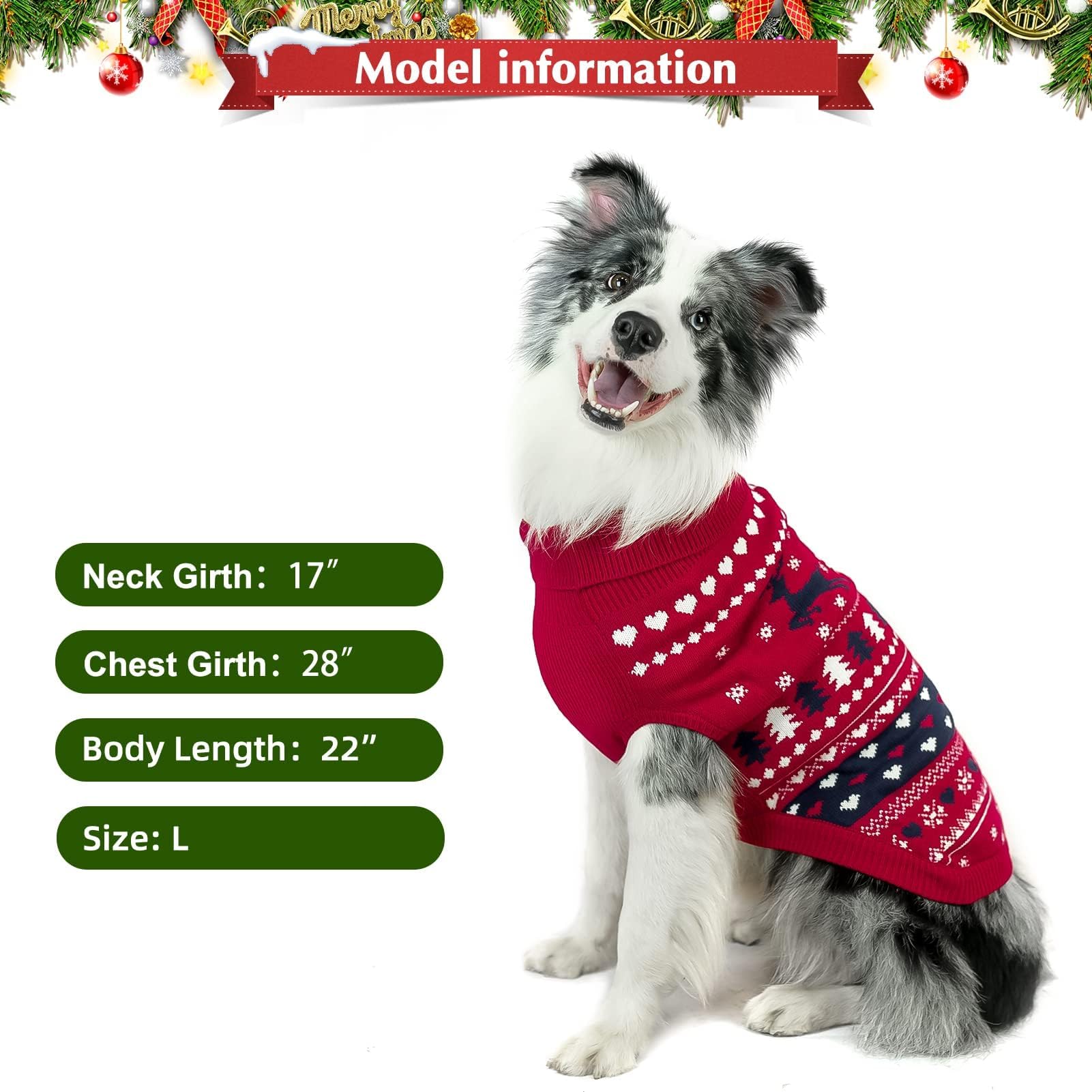PUPTECK photo-ready-dog-sweater ideal for holiday posts