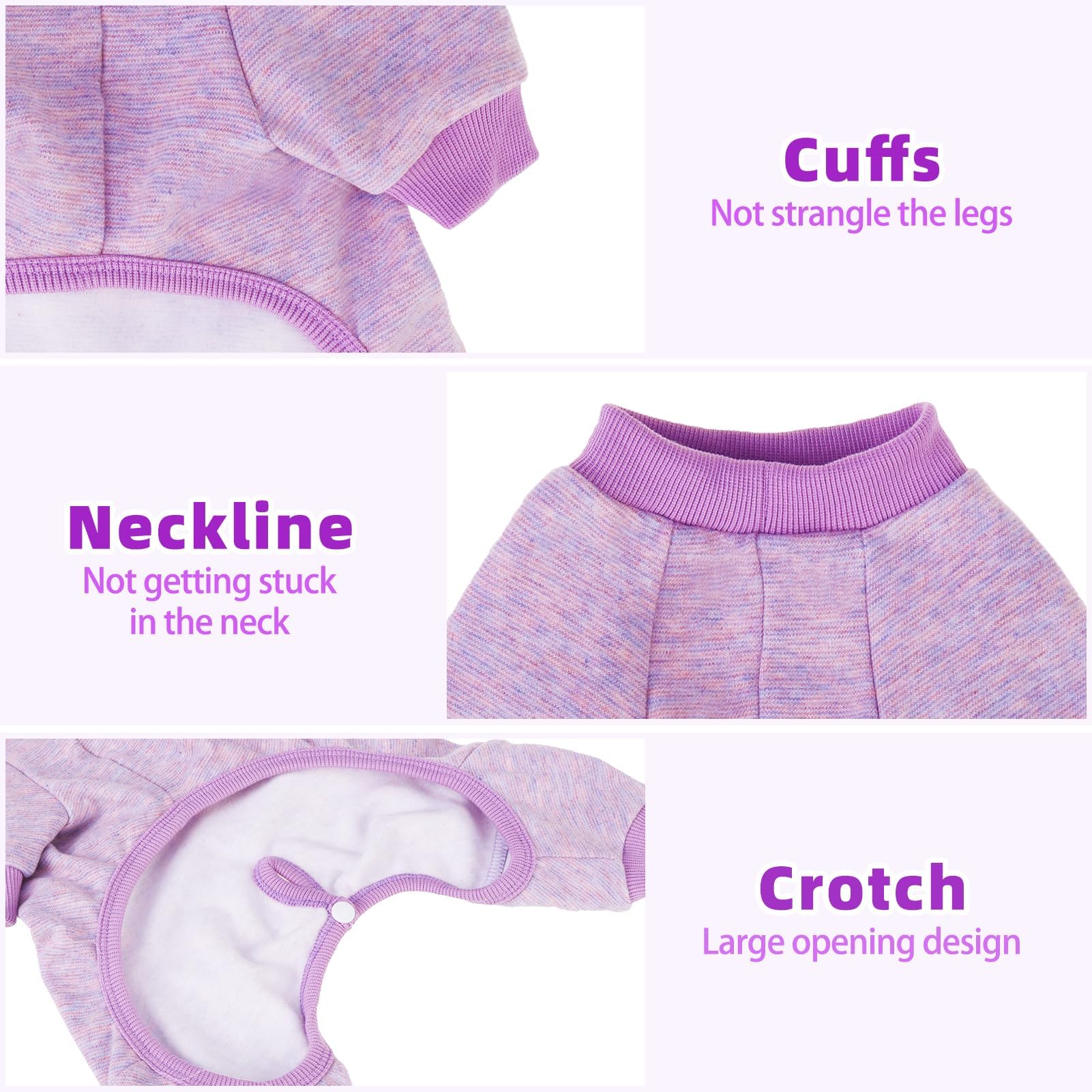 PUPTECK Pijama de forro suave, sensación agradable contra la piel.