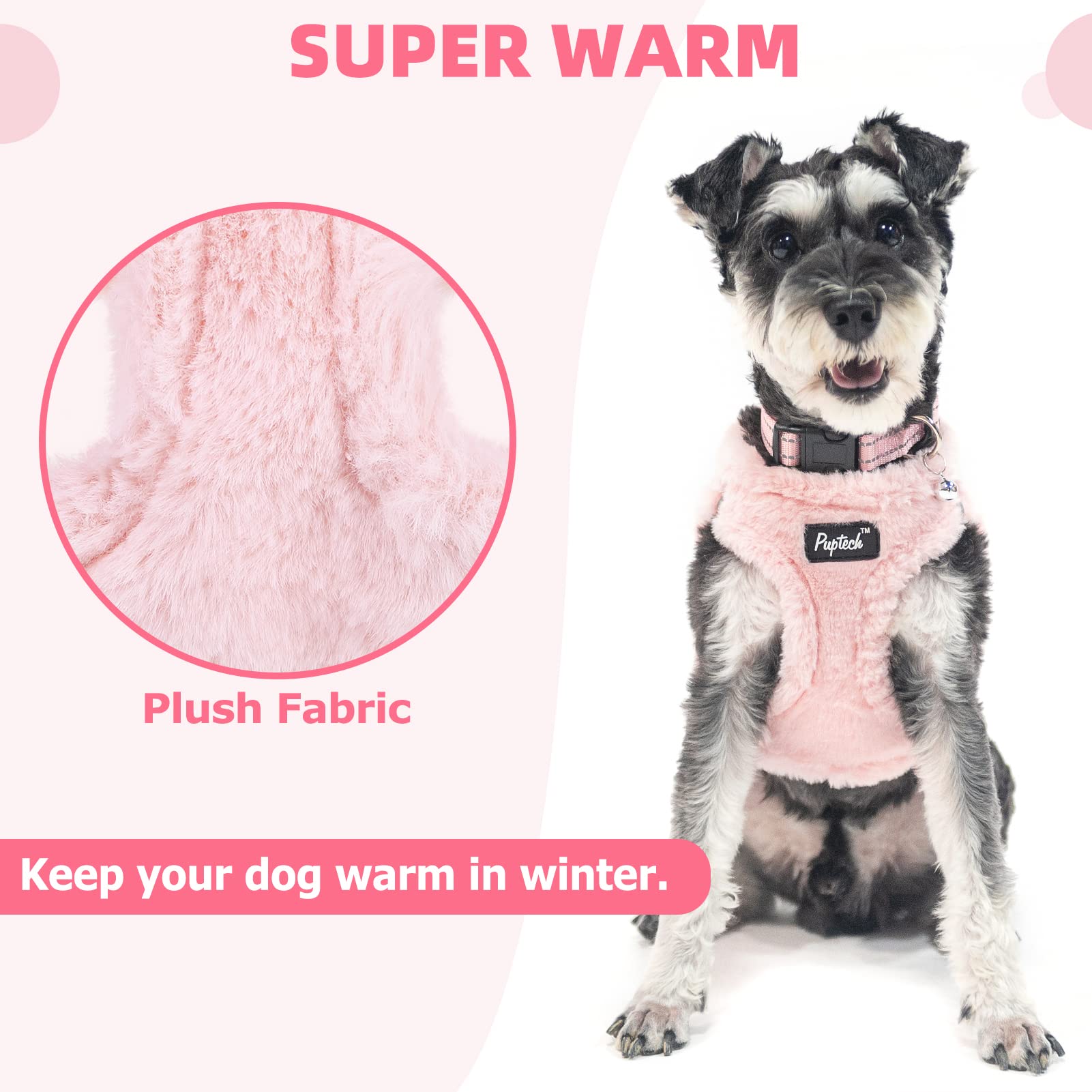PUPTECK plush-padding close-up showcases soft warmth and comfort.