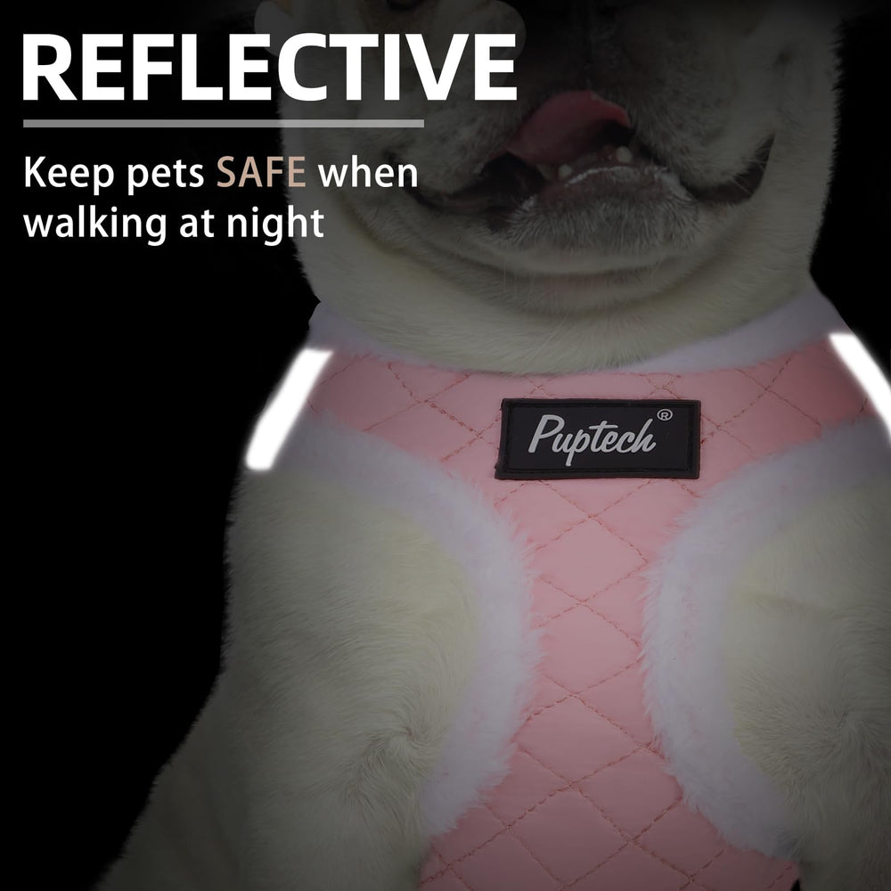 PUPTECK plush step-in design illustrating simple fitting for busy owners.
