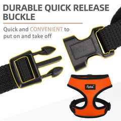 PUPTECK quick-release buckle harness for easy on-off.