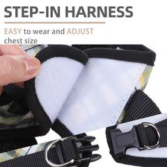 PUPTECK reflective plaid-pattern harness enhances night safety