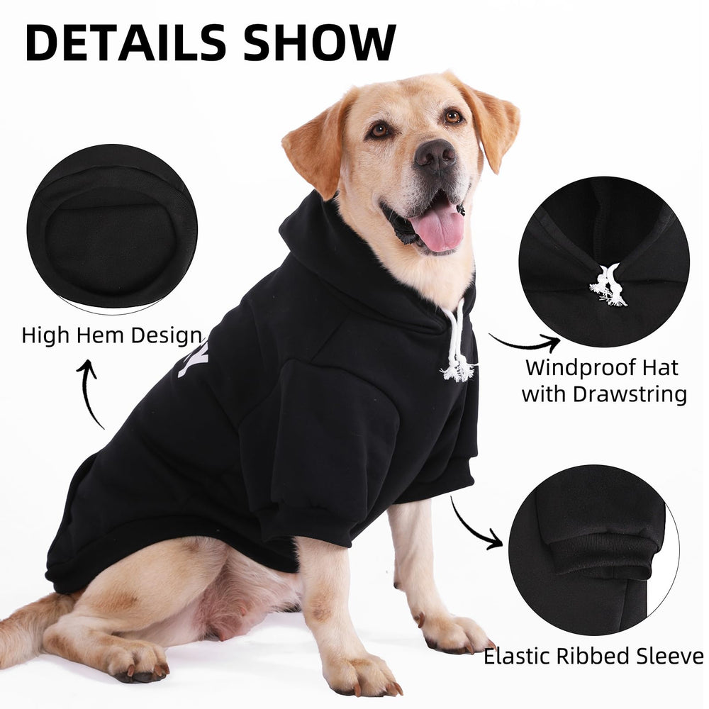 PUPTECK hoodie hood detail with fleece lining for extra warmth
