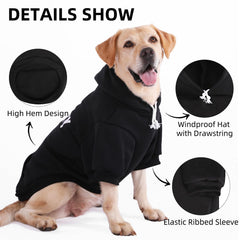PUPTECK hoodie hood detail with fleece lining for extra warmth