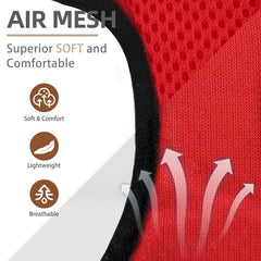 PUPTECK red harness with leash demonstrates lightweight design for easy daily walks.