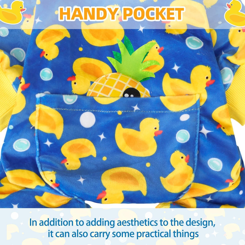 PUPTECK pajamas elastic cuffs and crotch enable easy movement