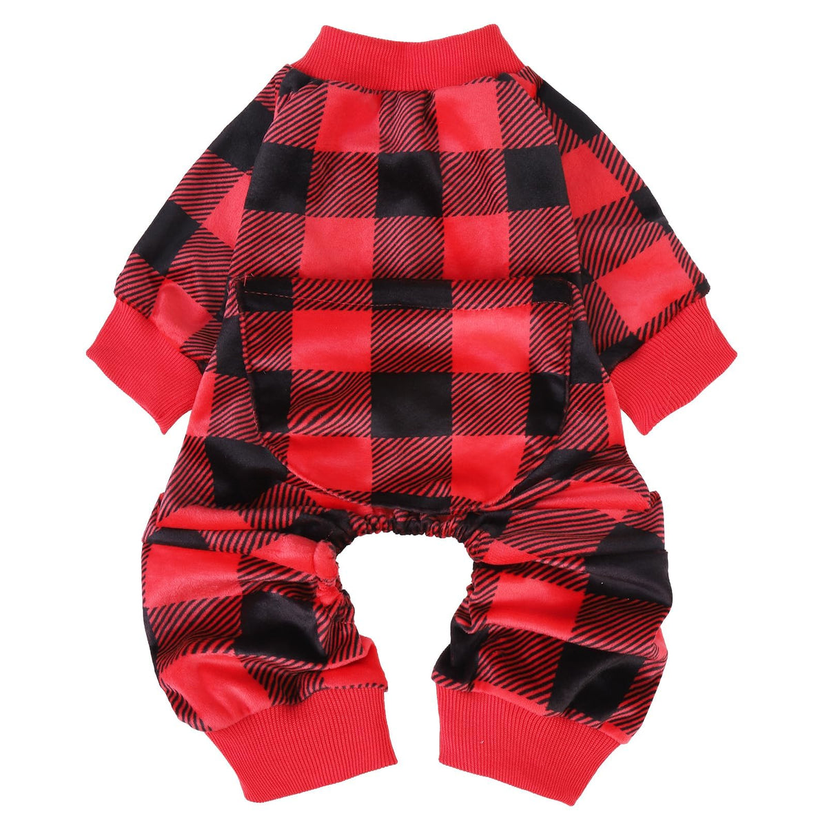PUPTECK Soft Fleece Dog Pajamas front view: cozy warmth for small and medium dogs.