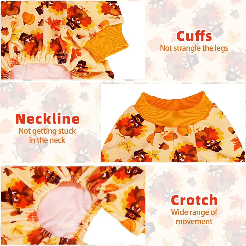 PUPTECK soft fleece dog pajamas stretch neckline for comfort