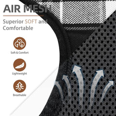 Pupteck soft mesh harness back view with quick-release buckle