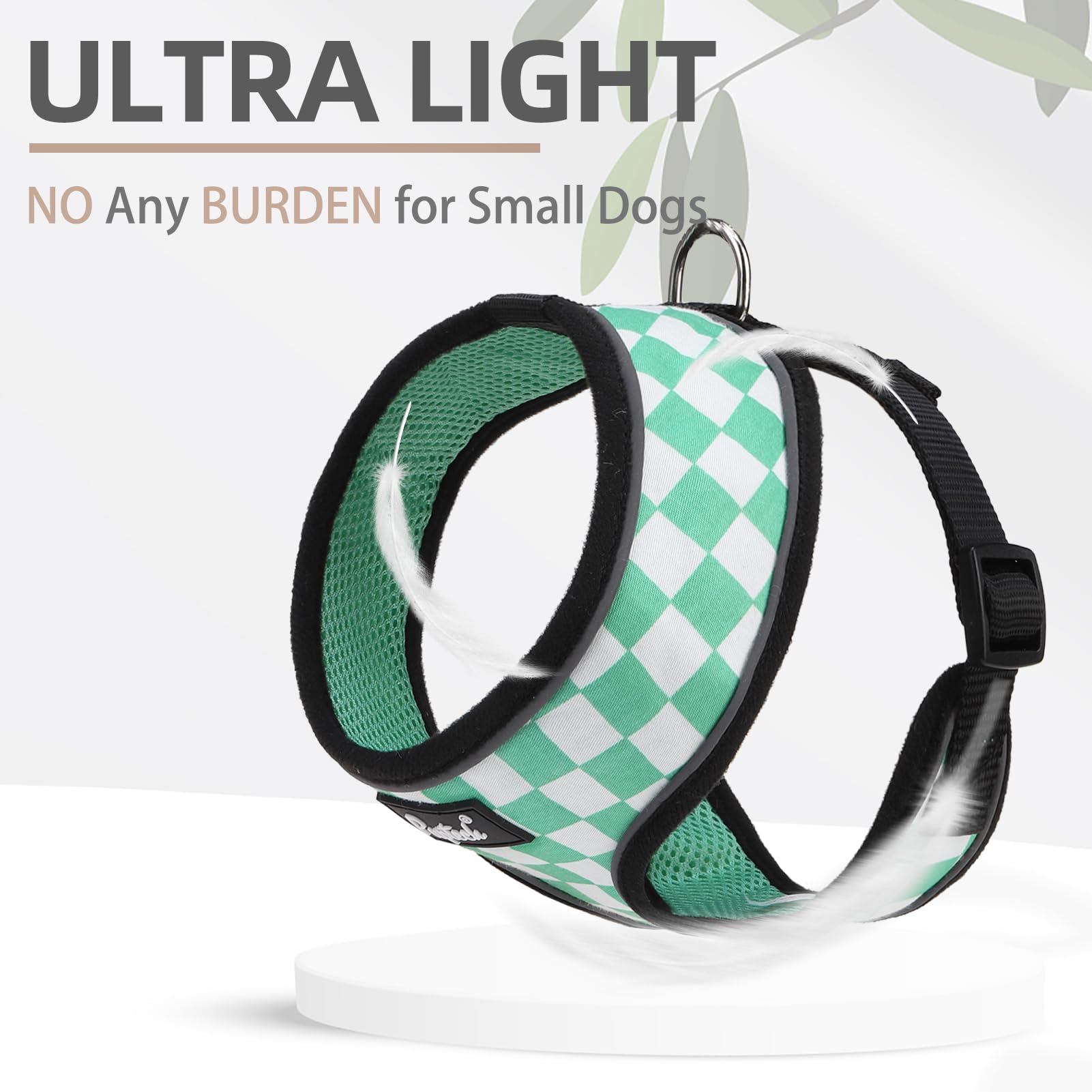 PUPTECK durable webbing and metal D-ring for long-lasting use.