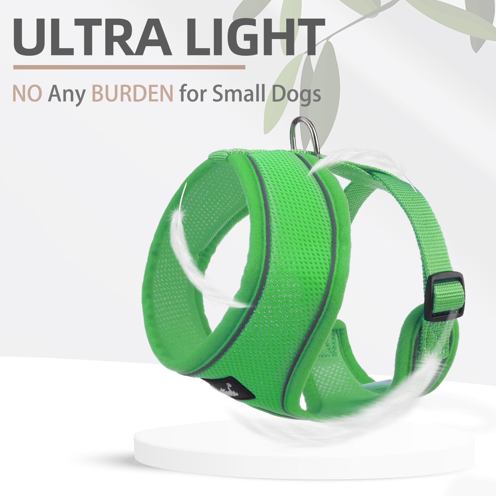 PUPTECK easy-on, quick-release buckle streamlines on/off for busy owners.