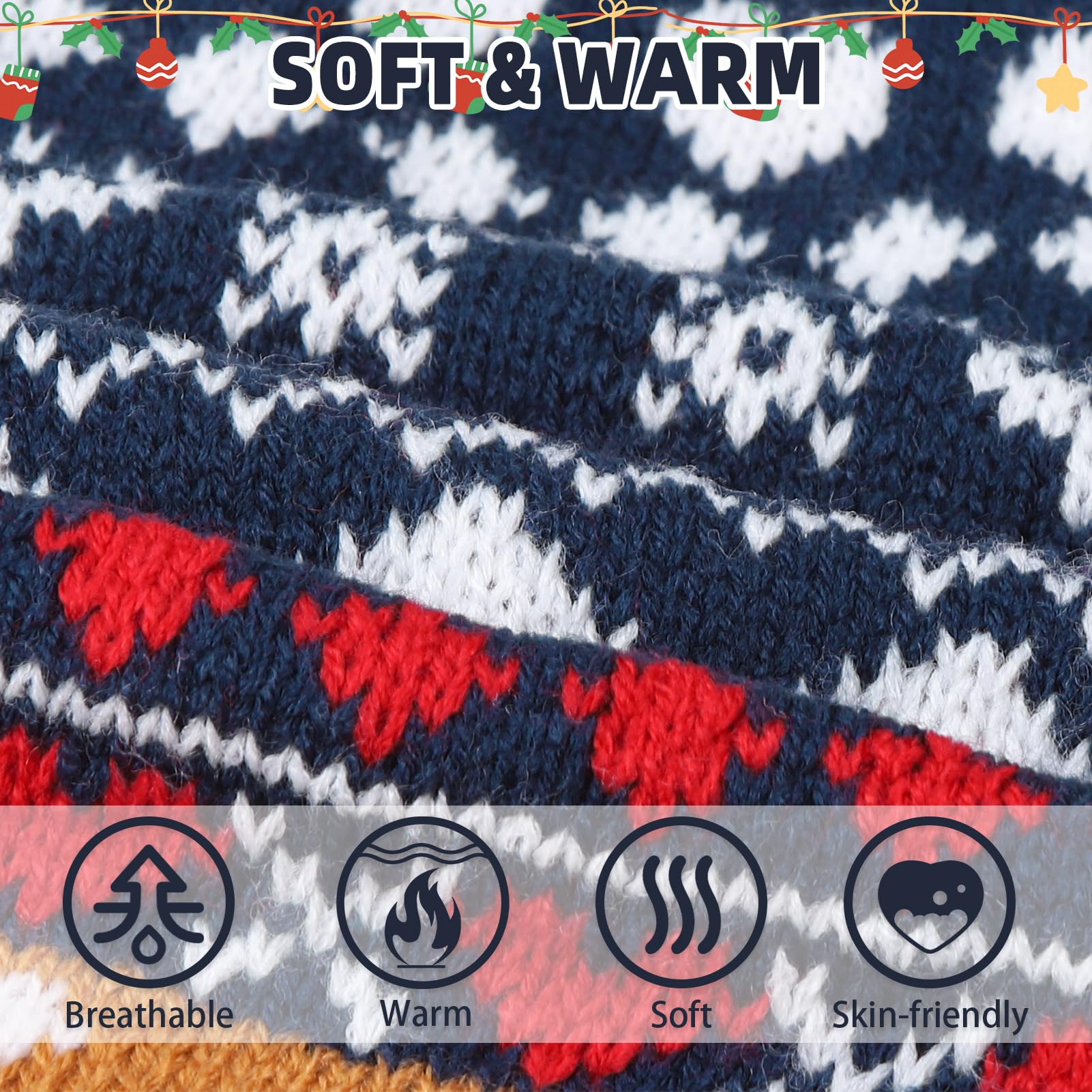 PUPTECK soft warm turtleneck for cozy indoor warmth.