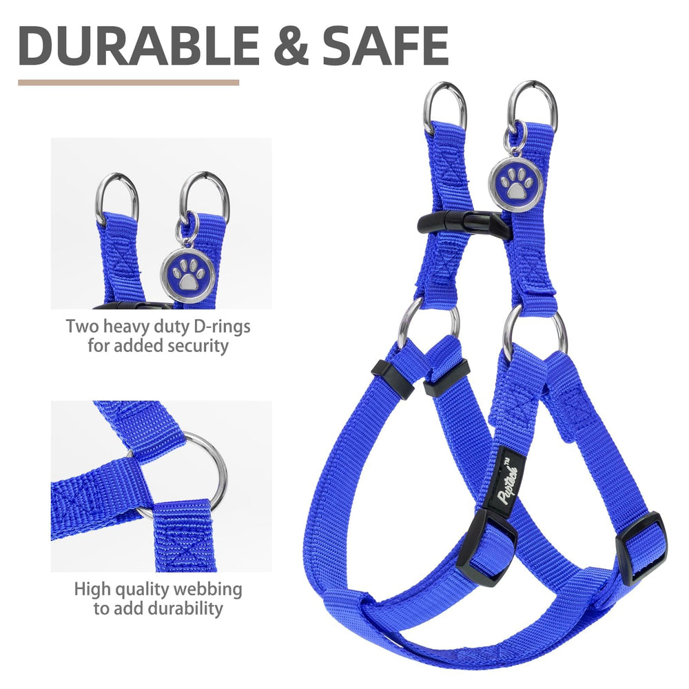 PUPTECK Step-in Harness makes on and off quick and stress-free.