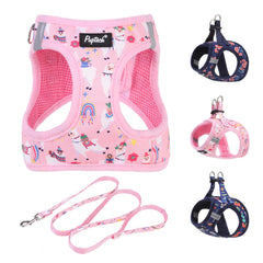 PUPTECK step-in harness front view for easy on-off during daily walks