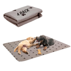 PUPTECK washable pee pad four-pack, 24x36, training-ready surface