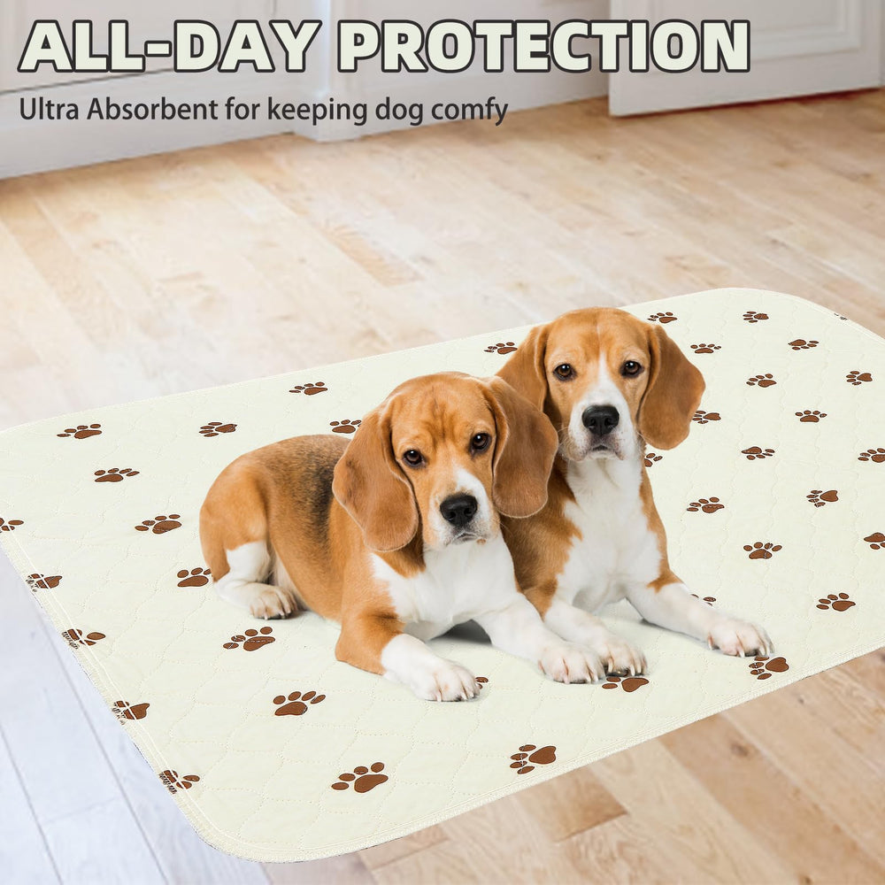 PUPTECK pack of two beige pads for versatile home use