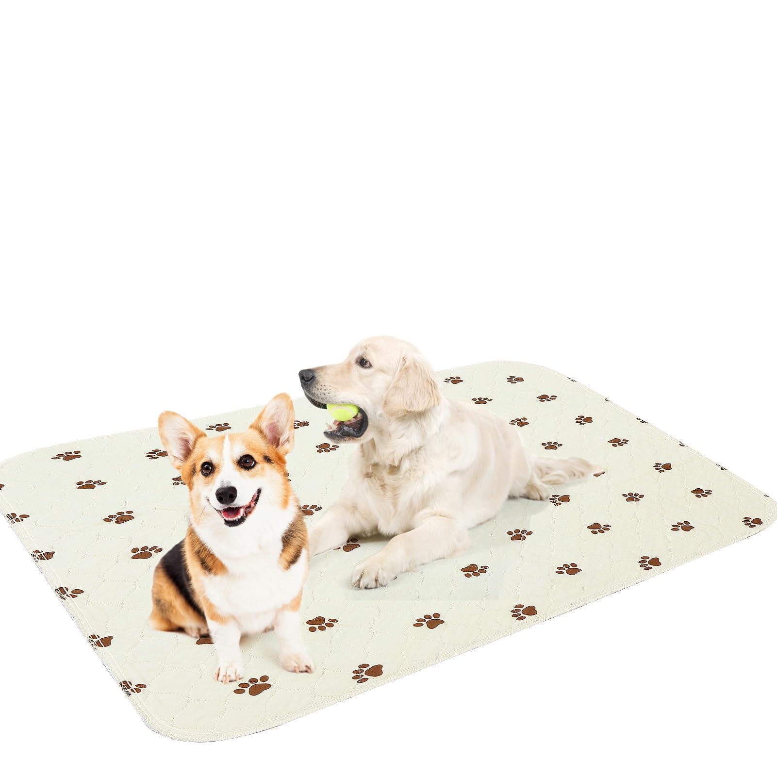 PUPTECK washable pee pad top-layer soft knit for pet comfort and quick absorption