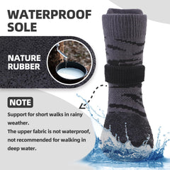 PUPTECK waterproof dog shoes keeping paws dry in rain