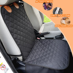 Puptoceed front seat cover installation with straps demonstrates secure setup