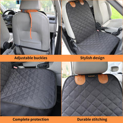 Puptoceed front seat cover non-slip bottom prevents slipping