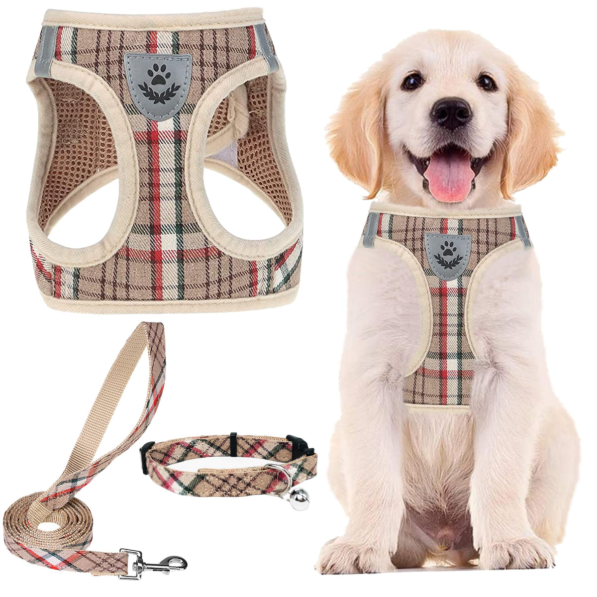 PUPTECK adjustable harness steps in easily for comfortable daily walks.