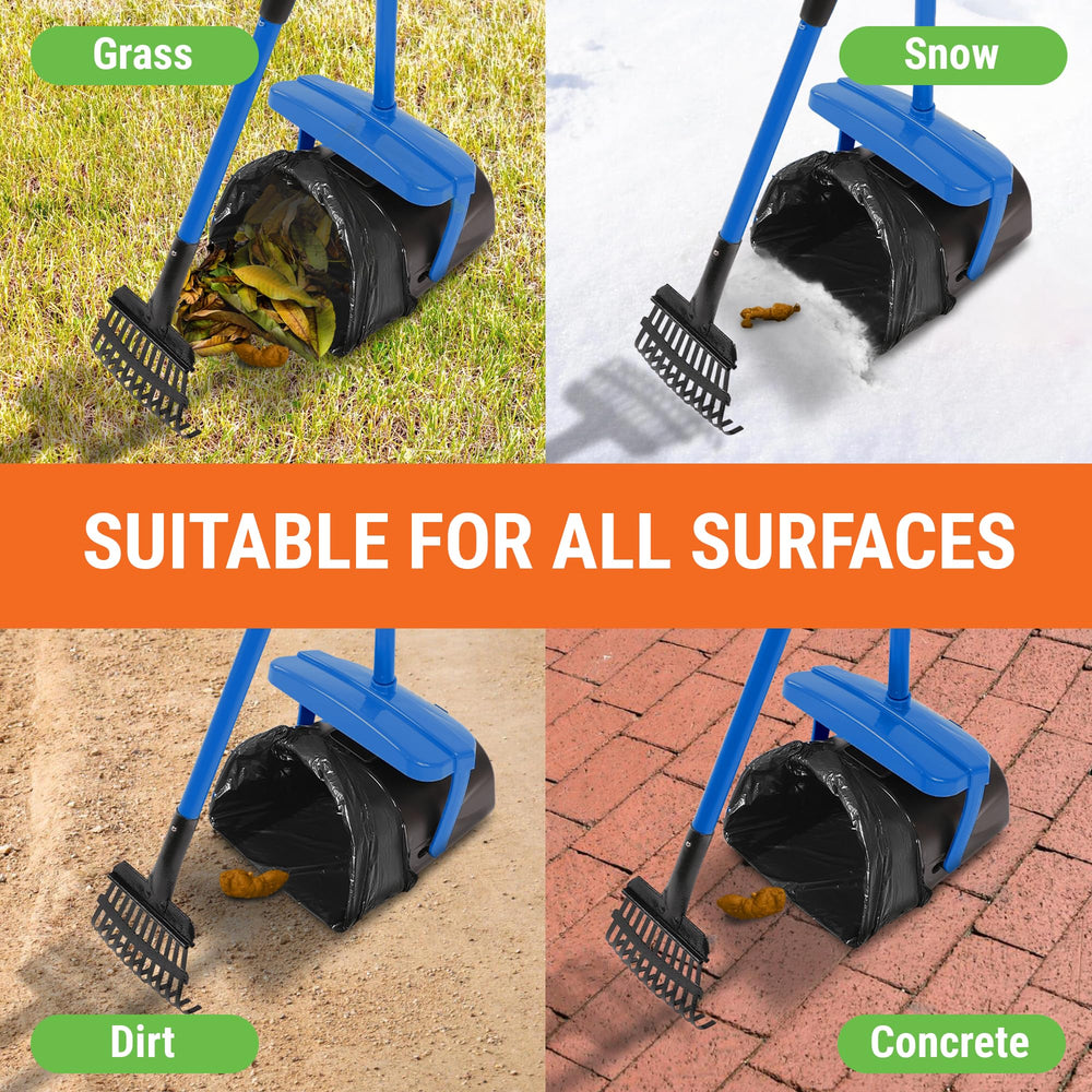 Pupzle bag-dispensing clip keeps bags within reach during cleanup.