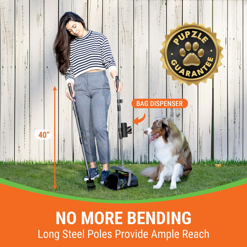 Pupzle swivel bin with odor lid locks in smell for cleaner yards.