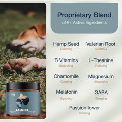 Pure Dogs Co calming chews organic hemp seed oil emphasis for nervous system support