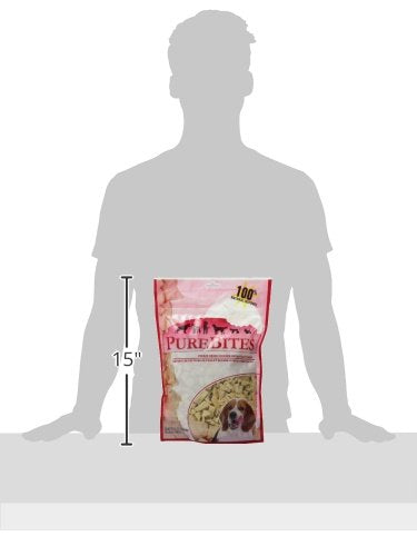 PureBites bag detail highlights recyclable packaging for eco-conscious choices.