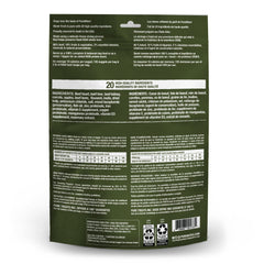 PureBites beef freeze-dried dog food in bowl suggests complete meal or topper