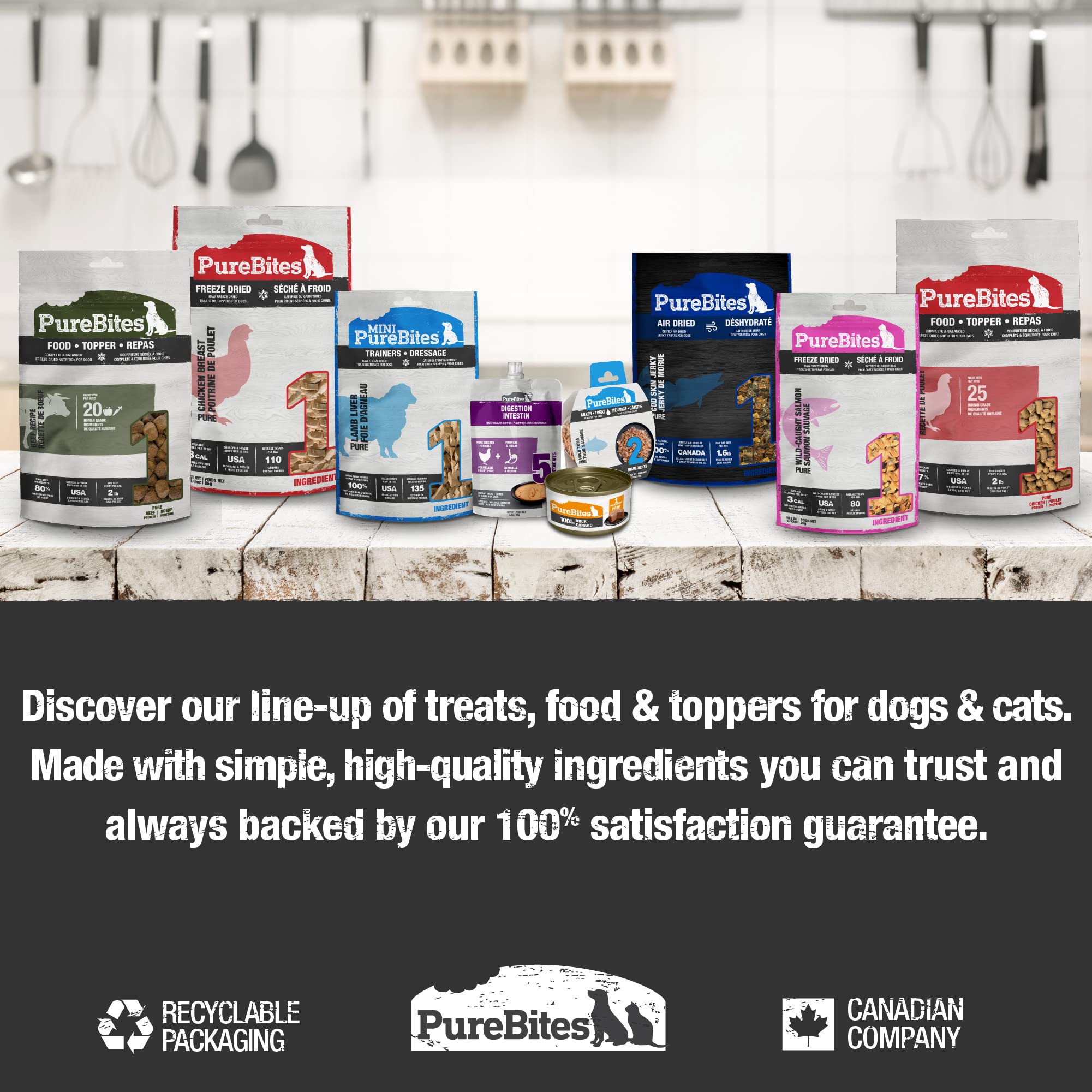 PureBites dog enjoying a meal photo evokes real-life feeding moments