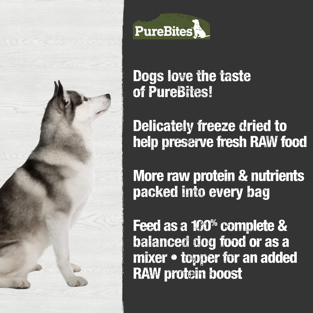 PureBites freeze-dried raw nuggets image conveys natural, preservative-free nutrition